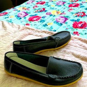 Ladies black loafer